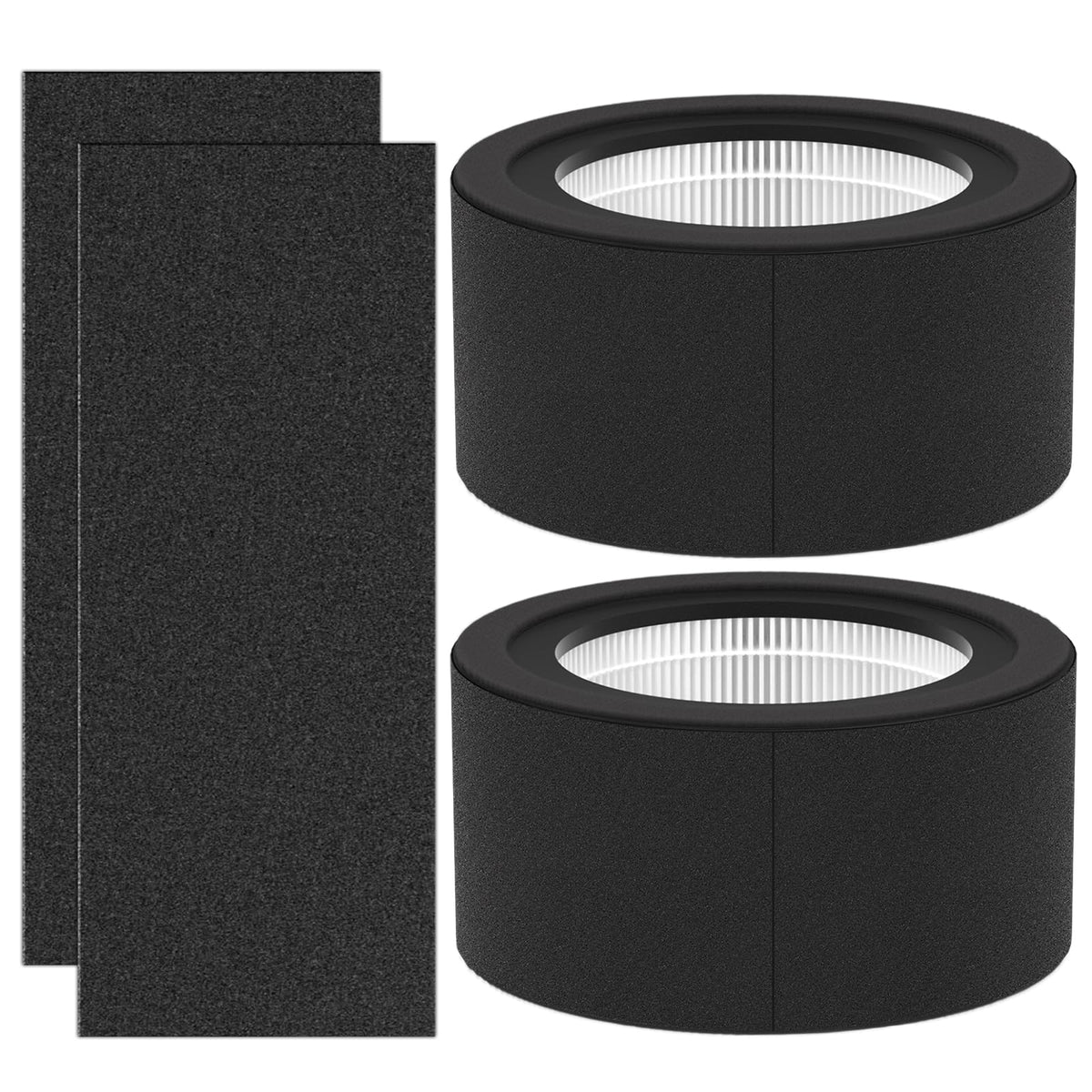 Luripid Crane EE-5067 replacement filter set, 2 main filters and 4 activated carbon pads