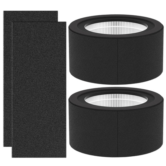 Luripid Crane EE-5067 replacement filter set, 2 main filters and 4 activated carbon pads